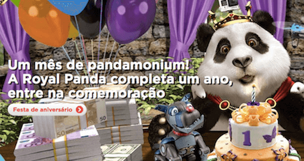 Casino Royal Panda 100% no seu primeiro depósito