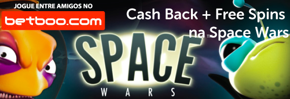 Jogue grátis na Space Wars e mais 25% de cash back
