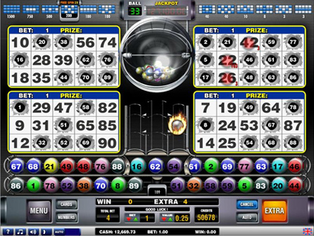 Diferentes jogos de vídeo bingo no playbonds
